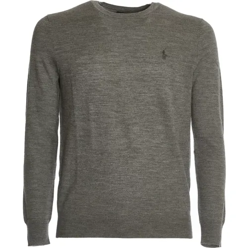 Men's Clothing Knitwear Melange Grey Aw24 , male, Sizes: M, L, 2XL - Ralph Lauren - Modalova