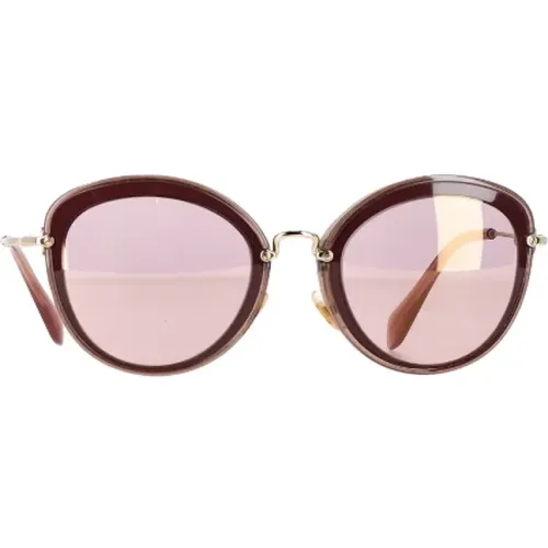 Pre-owned Accessories, female, , Size: ONE SIZE Pre-owned Acetate sunglasses - Miu Miu Pre-owned - Modalova