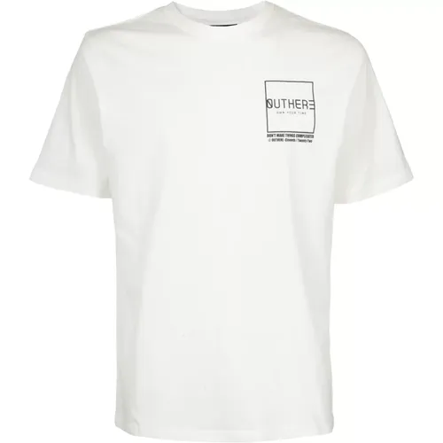 Baumwolle Rückendruck T-shirt , Herren, Größe: L - Outhere - Modalova