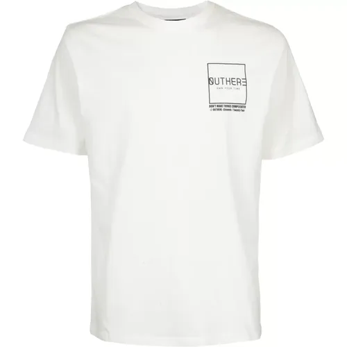 Baumwolle Rückendruck T-shirt , Herren, Größe: S - Outhere - Modalova