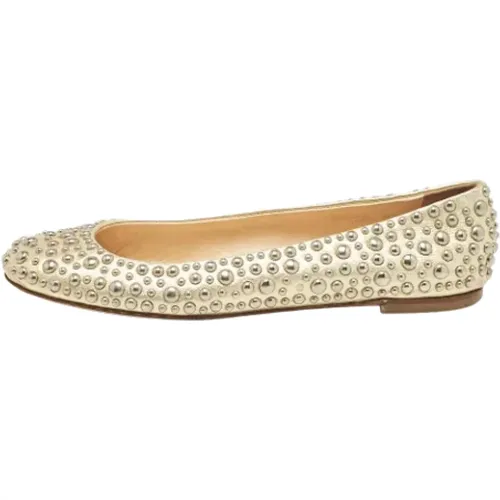 Pre-owned Leather flats , female, Sizes: 4 UK - Giuseppe Zanotti Pre-owned - Modalova