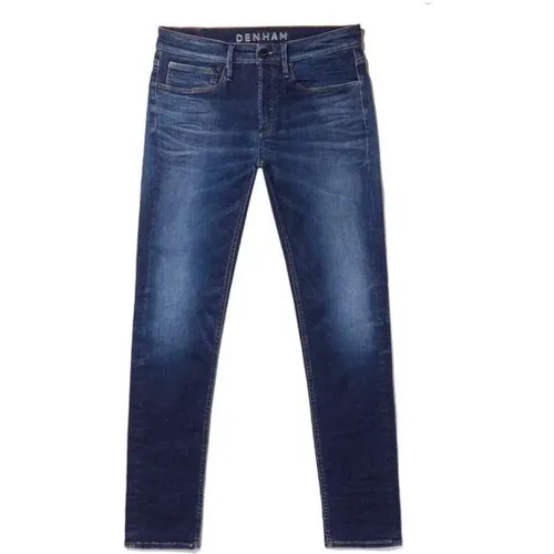 Slim Fit Dunkelblaue Jeans , Herren, Größe: W31 L34 - Denham - Modalova