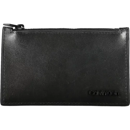 Mens Wallet Zip Closure Card Logo , unisex, Sizes: ONE SIZE - Calvin Klein - Modalova