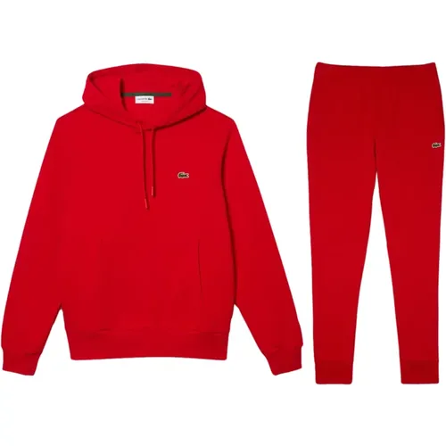 Training Sets, male, , Size: M Mens Hooded Tracksuit - Lacoste - Modalova