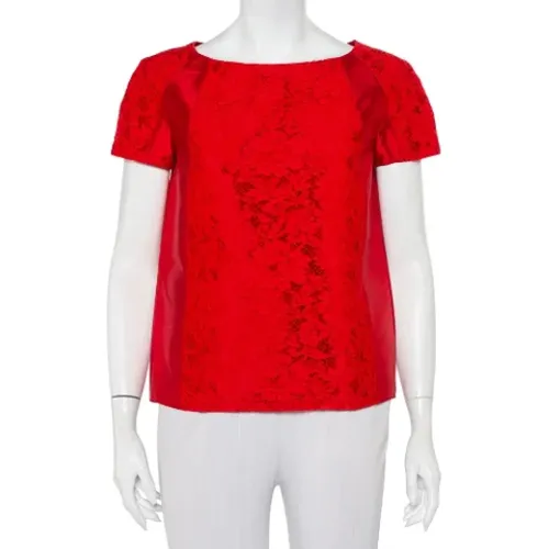 Pre-owned Tops, female, , Size: S Pre-owned Lace tops - Valentino Vintage - Modalova