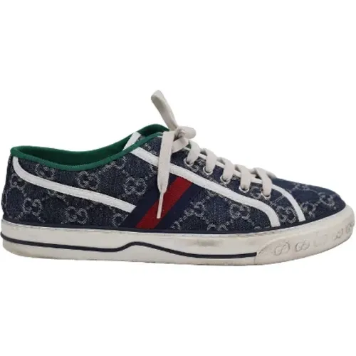 Pre-owned Denim sneakers - Gucci Vintage - Modalova
