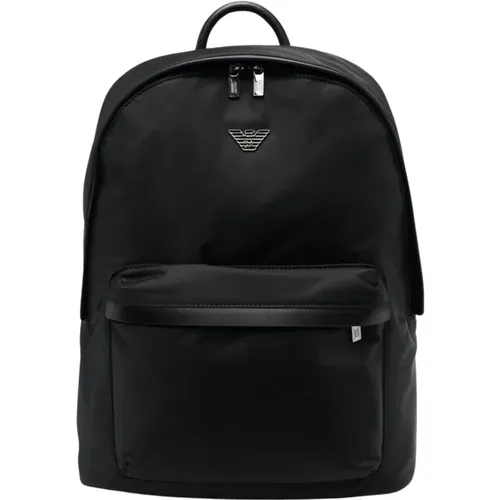 Dark Green Man's Backpack , male, Sizes: ONE SIZE - Emporio Armani - Modalova