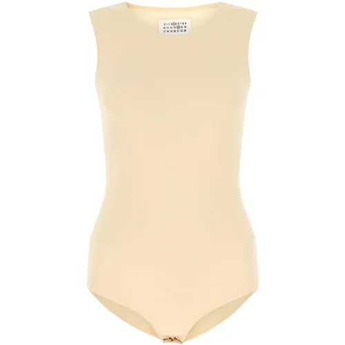 Body, female, , Size: S Stretch Viscose Bodysuit - Maison Margiela - Modalova