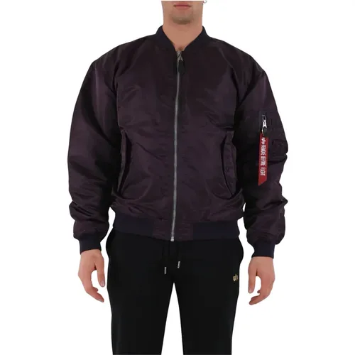 Classic Bomber Jacket with Zip Closure , male, Sizes: XL, L, M, 2XL - alpha industries - Modalova