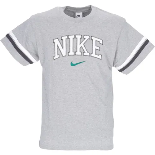 Retro Tee Dk Heather T-Shirt , male, Sizes: XL - Nike - Modalova