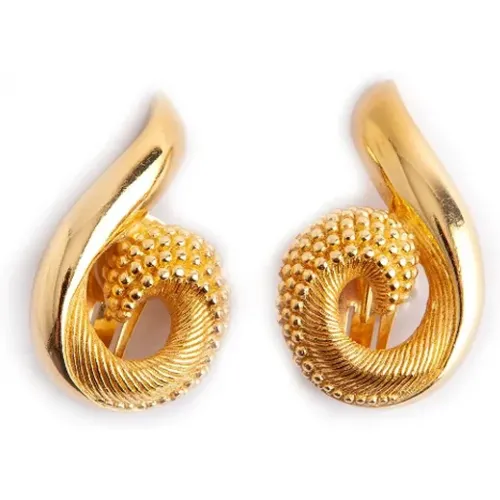 Pre-owned Metal earrings , female, Sizes: ONE SIZE - Dior Vintage - Modalova