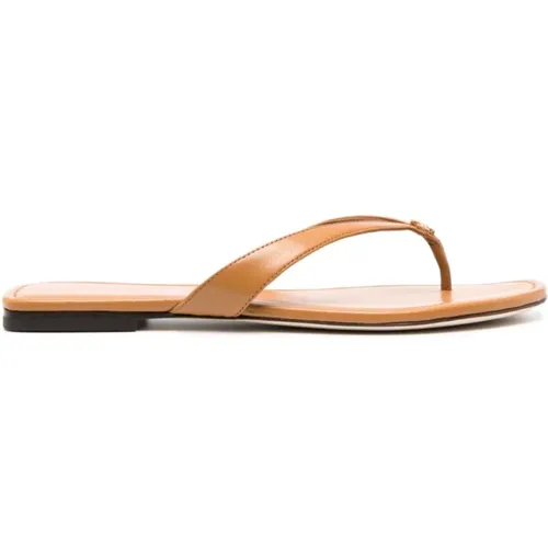 Flip Flops, female, , Size: 7 US Classic Leather Flip Flop - TORY BURCH - Modalova