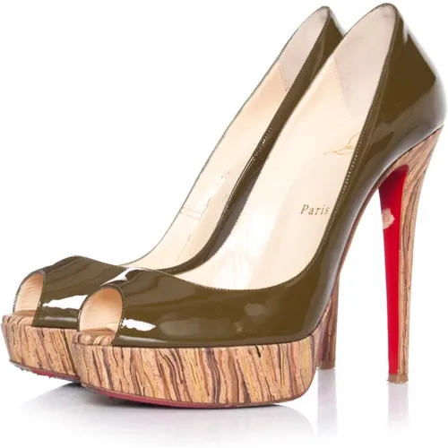 Banane kaki platform pumps , female, Sizes: 7 UK - Christian Louboutin Pre-owned - Modalova