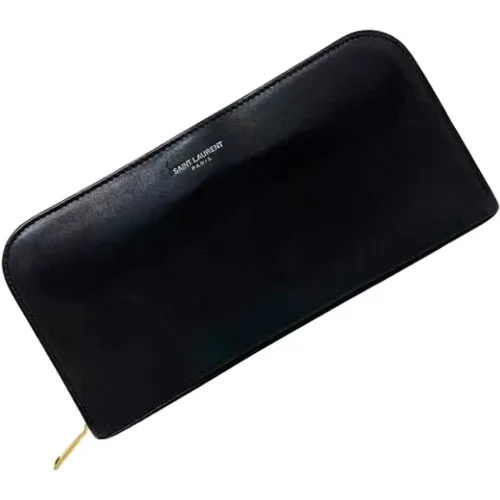 Pre-owned Wallets, female, , Size: ONE SIZE Pre-owned Leather wallets - Yves Saint Laurent Vintage - Modalova