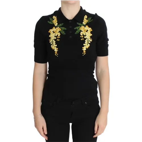 Polo Shirts , Damen, Größe: 3XS - Dolce & Gabbana - Modalova