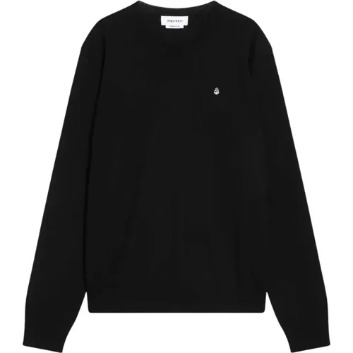 Round-neck Knitwear, male, , Size: L Stylish Sweaters with Maglia Girocollo - alexander mcqueen - Modalova