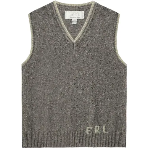 Sleeveless Knitwear, male, , Size: XL Wool Vest in - ERL - Modalova