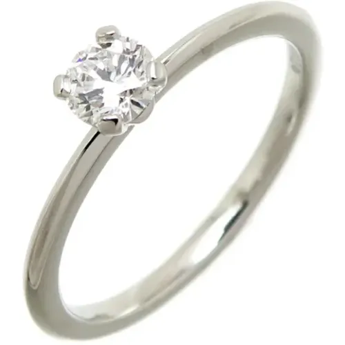 Pre-owned Jewellery, female, , Size: ONE SIZE Pre-owned Platinum rings - Tiffany & Co. Pre-owned - Modalova