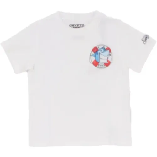 Logo Front T-shirt und Polo Weiß - Saint Barth - Modalova