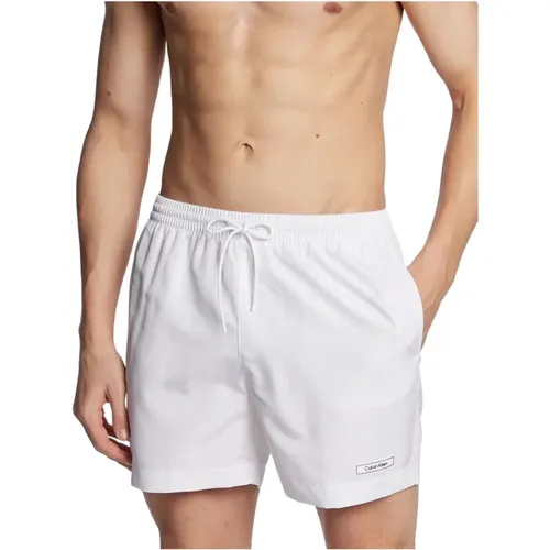 Weiße Strand-Badehose , Herren, Größe: M - Calvin Klein - Modalova