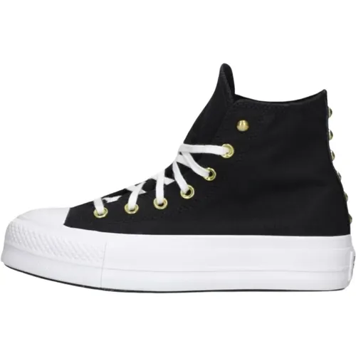 Schwarze Hohe Sneakers Lift Platform , Damen, Größe: 37 1/2 EU - Converse - Modalova