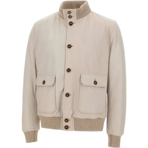 Leather Jackets, male, , Size: M Vermont Jacket - Barba - Modalova