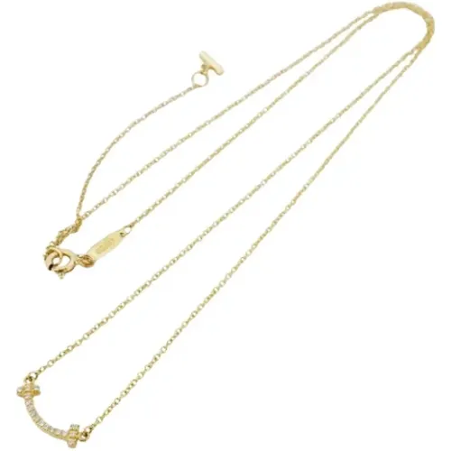 Pre-owned Jewellery, female, , Size: ONE SIZE Pre-owned Gold necklaces - Tiffany & Co. Pre-owned - Modalova