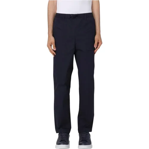 Straight Trousers, male, , Size: W30 Cotton Casual Pants Men - Armani Exchange - Modalova