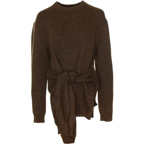 Draped Tie Front Sweater , Damen, Größe: L - JW Anderson - Modalova