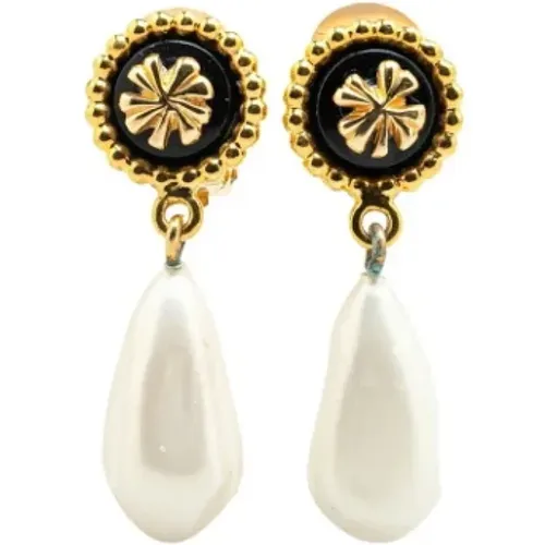 Pre-owned Jewellery, female, , Size: ONE SIZE Pre-owned Pearl earrings - Chanel Vintage - Modalova