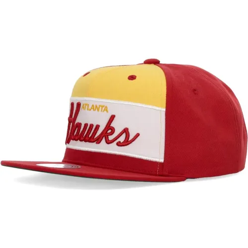 Caps, male, , Size: ONE SIZE Atlanta Hawks Retro Snapback Cap - Mitchell & Ness - Modalova