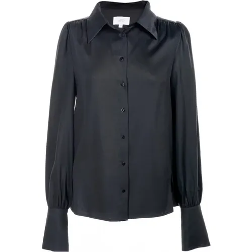 Hést, Elegante Schwarze Bluse Top , Damen, Größe: L - HÉST - Modalova