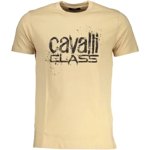 T-Shirts, male, , Size: 2XL Print Logo Short Sleeve Tee - Cavalli Class - Modalova