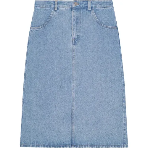 Denim Lily Cotton Skirt , female, Sizes: XS, L, M - Opéra Sport - Modalova