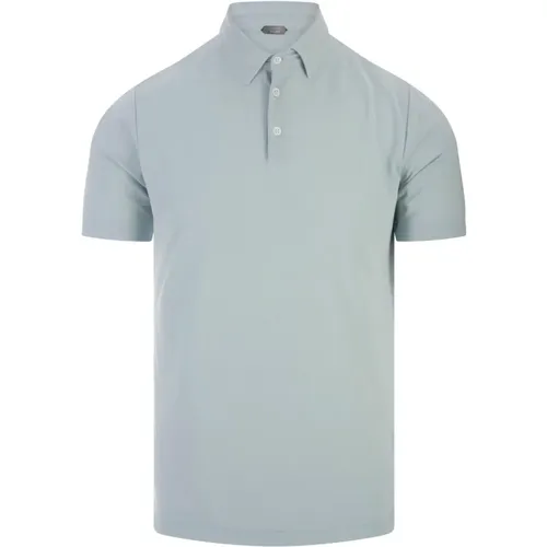 Polo Shirt Mint Cotton , male, Sizes: 3XL, 2XL, L, XL - Zanone - Modalova