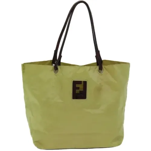 Pre-owned Tote Bags, female, , Size: ONE SIZE Pre-owned Nylon handbags - Fendi Vintage - Modalova