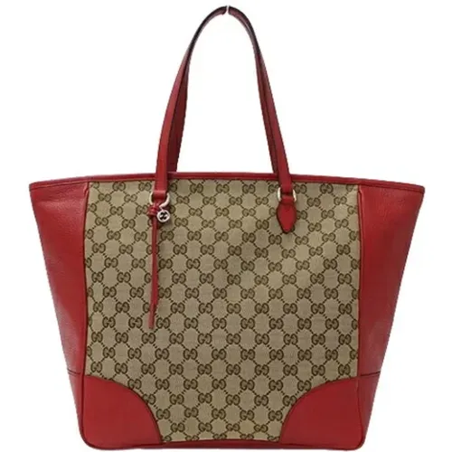 Pre-owned Tote Bags, female, , Size: ONE SIZE Pre-owned Canvas totes - Gucci Vintage - Modalova