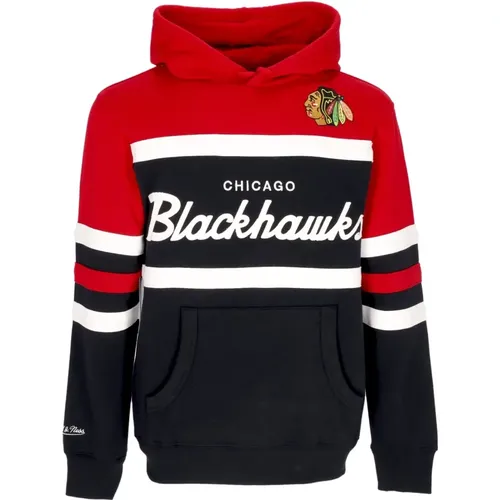 Chicago Blackhawks Kapuzenpullover , Herren, Größe: XL - Mitchell & Ness - Modalova