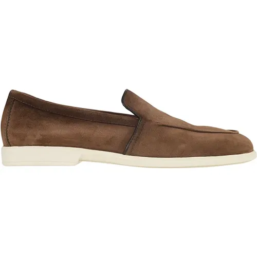 Malibu Leather Loafers , male, Sizes: 8 UK, 8 1/2 UK, 10 UK - Santoni - Modalova