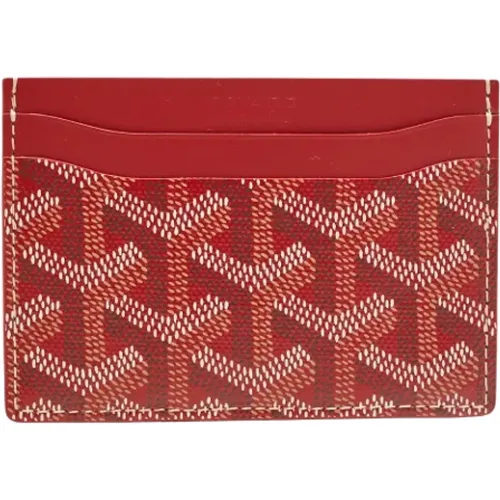 Pre-owned Wallets, female, , Size: ONE SIZE Pre-owned Coated canvas wallets - Goyard Vintage - Modalova