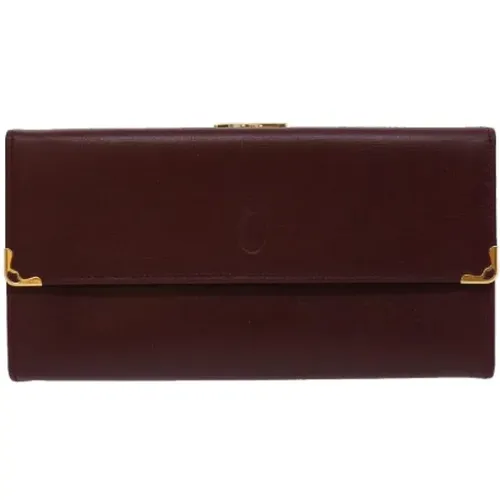 Pre-owned Wallets, female, , Size: ONE SIZE Pre-owned Leather wallets - Cartier Vintage - Modalova