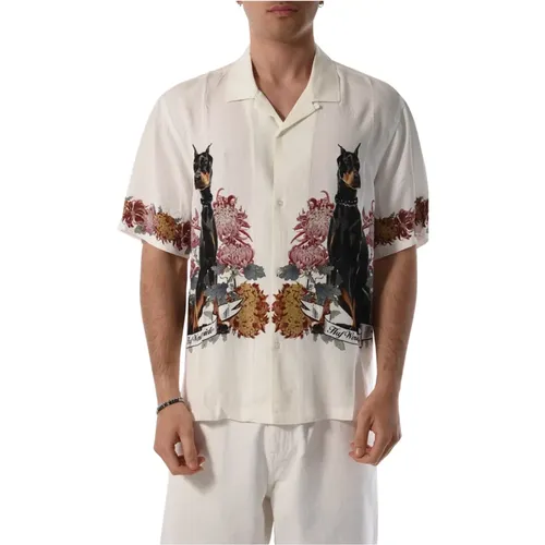 Locker geschnittenes Rayonhemd , Herren, Größe: XL - HUF - Modalova