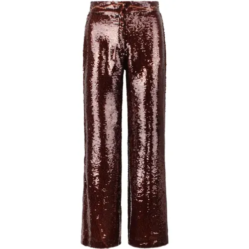 Wide Trousers, female, , Size: XS Sequined Flared Trousers - Sabina Musayev - Modalova