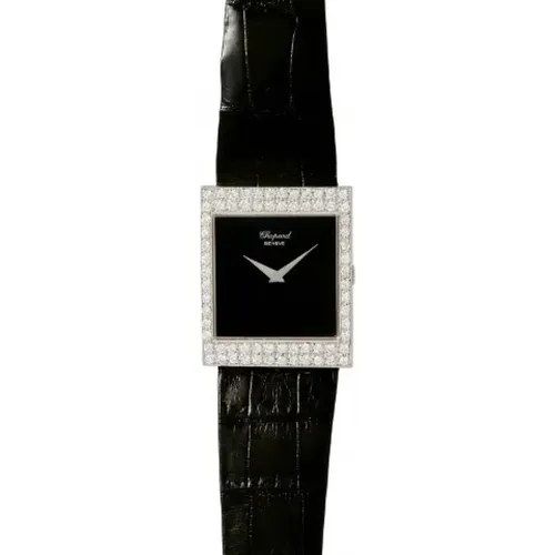 Pre-owned Watches, female, , Size: ONE SIZE Pre-owned Leather watches - Chopard Pre-owned - Modalova