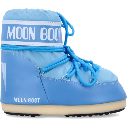 Blaue Knöchelstiefel für Mädchen , Damen, Größe: 36 EU - moon boot - Modalova