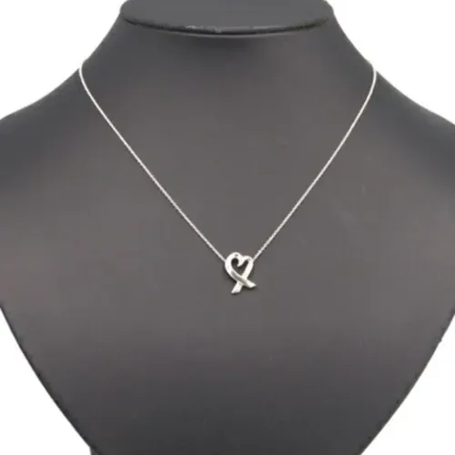 Pre-owned Silver necklaces , female, Sizes: ONE SIZE - Tiffany & Co. Pre-owned - Modalova