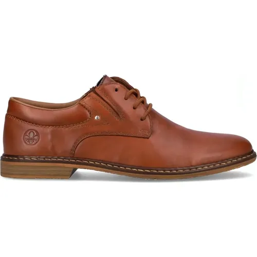 Braune Leder Business Schuhe , Herren, Größe: 42 EU - Rieker - Modalova