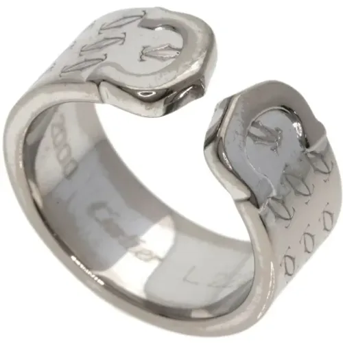 Pre-owned Jewellery, female, , Size: ONE SIZE Pre-owned White Gold rings - Cartier Vintage - Modalova