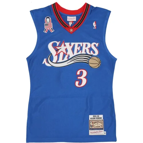 Sportswear, male, , Size: XL Allen Iverson NBA Basketball Tank Top - Mitchell & Ness - Modalova