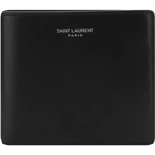 Wallets & Cardholders, male, , Size: ONE SIZE Men's Wallet with Stylish Design - Saint Laurent - Modalova